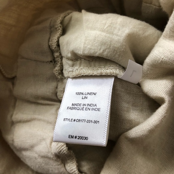 Cloth & Stone Linen Wide Leg Cropped Jumpsuit - Picture 10 of 10